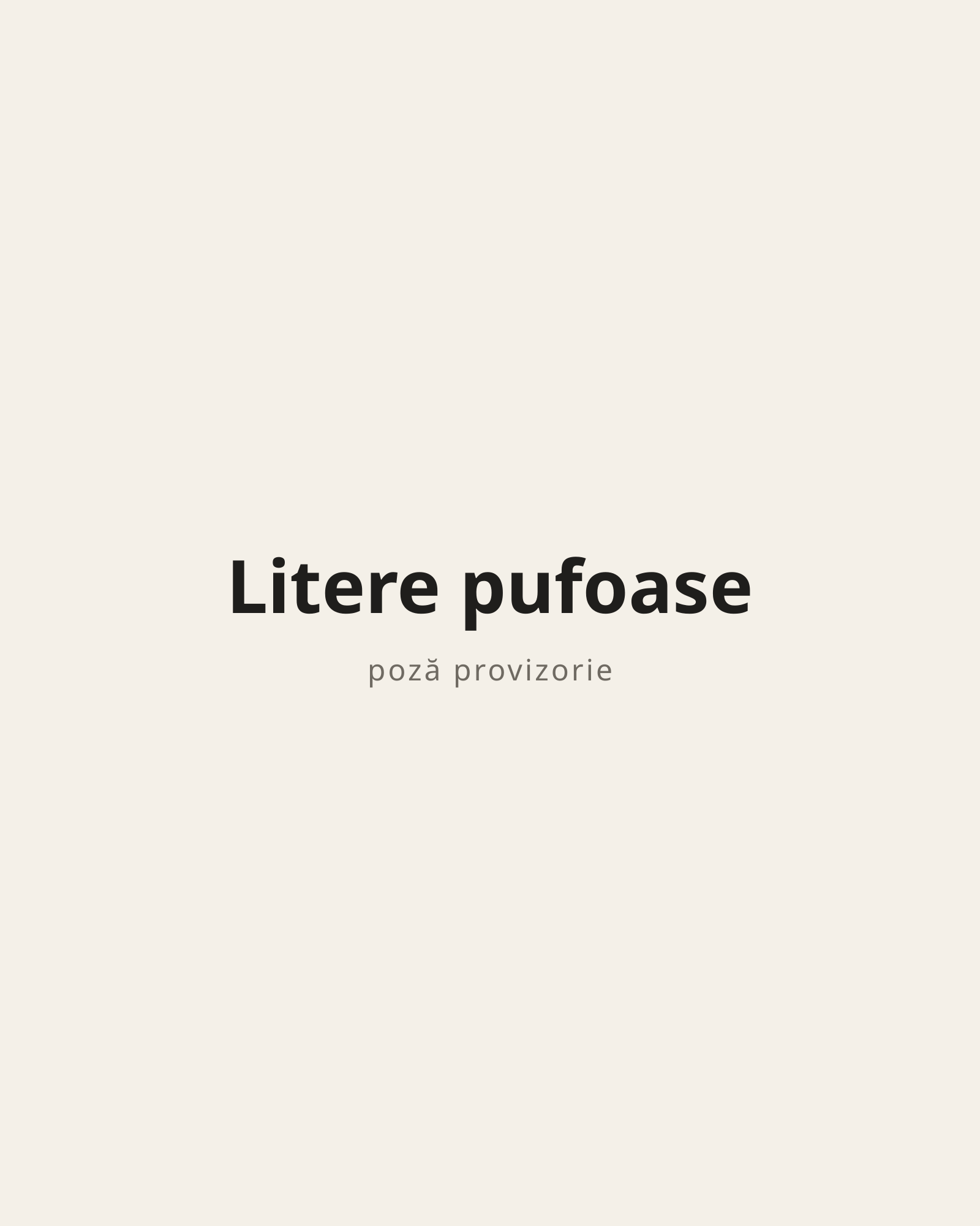 Litere pufoase